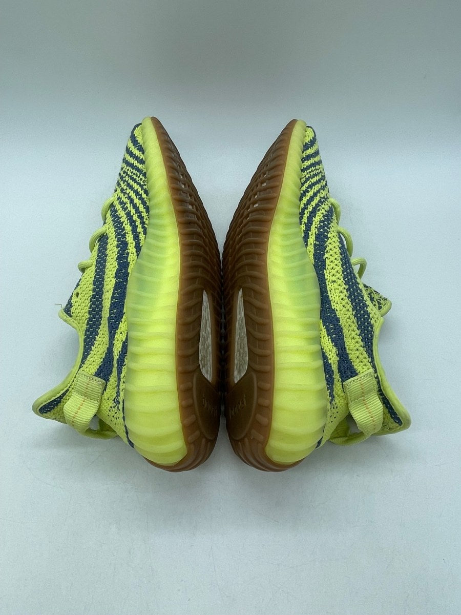 adidas Yeezy Boost 350 V2 Semi Frozen Yellow 9.5 (Moderately Worn Pre-Owned)adidasSemi Frozen Yellow/Raw Steel/Red - Image 6