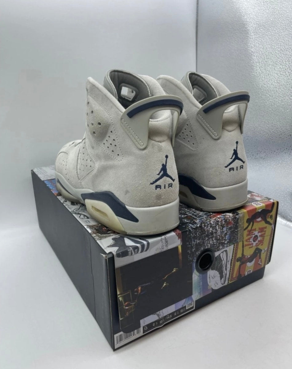 Jordan 6 Retro Georgetown (2022) 13 (Lightly Worn Pre-Owned)JordanMagnet/College Navy - Image 4