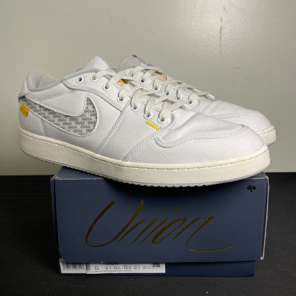 Jordan 1 Retro AJKO Low SP Union White Canvas (Size 14) - Image 1