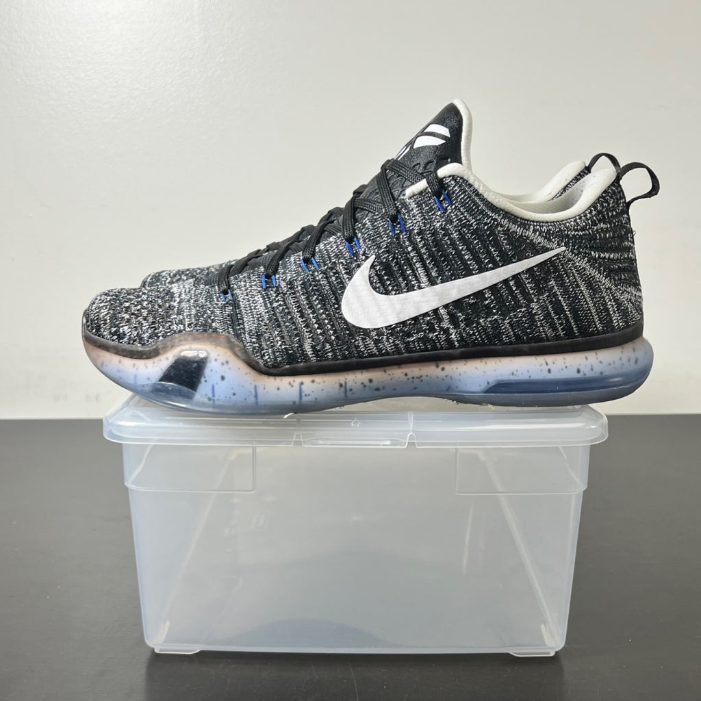 Nike Kobe 10 Elite HTM Oreo 10 (Lightly Worn Pre-Owned)NikeBlack/White-Game Royal - Image 3