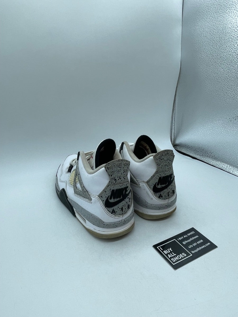 Jordan 4 Retro White Cement (2016) 8.5 (Moderately Worn Pre-Owned) - Image 4