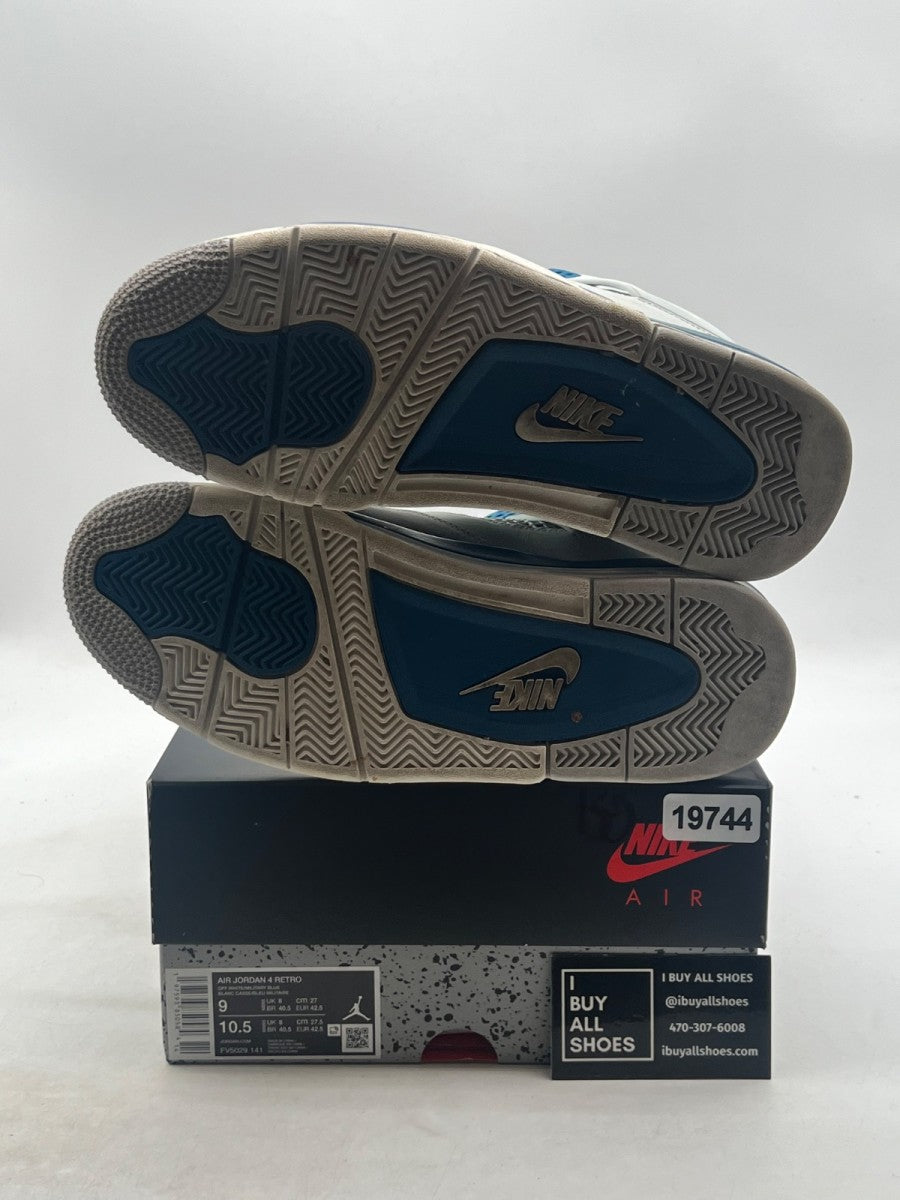 Jordan 4 Retro Military Blue (2024) 9 (Lightly Worn Pre-Owned) - Image 8