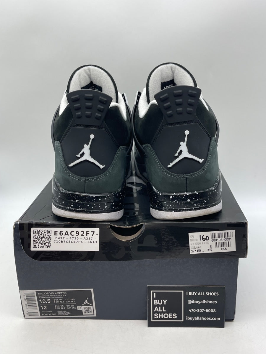 Jordan 4 Retro Fear (2024) 10.5 (Moderately Worn Pre-Owned) - Image 3