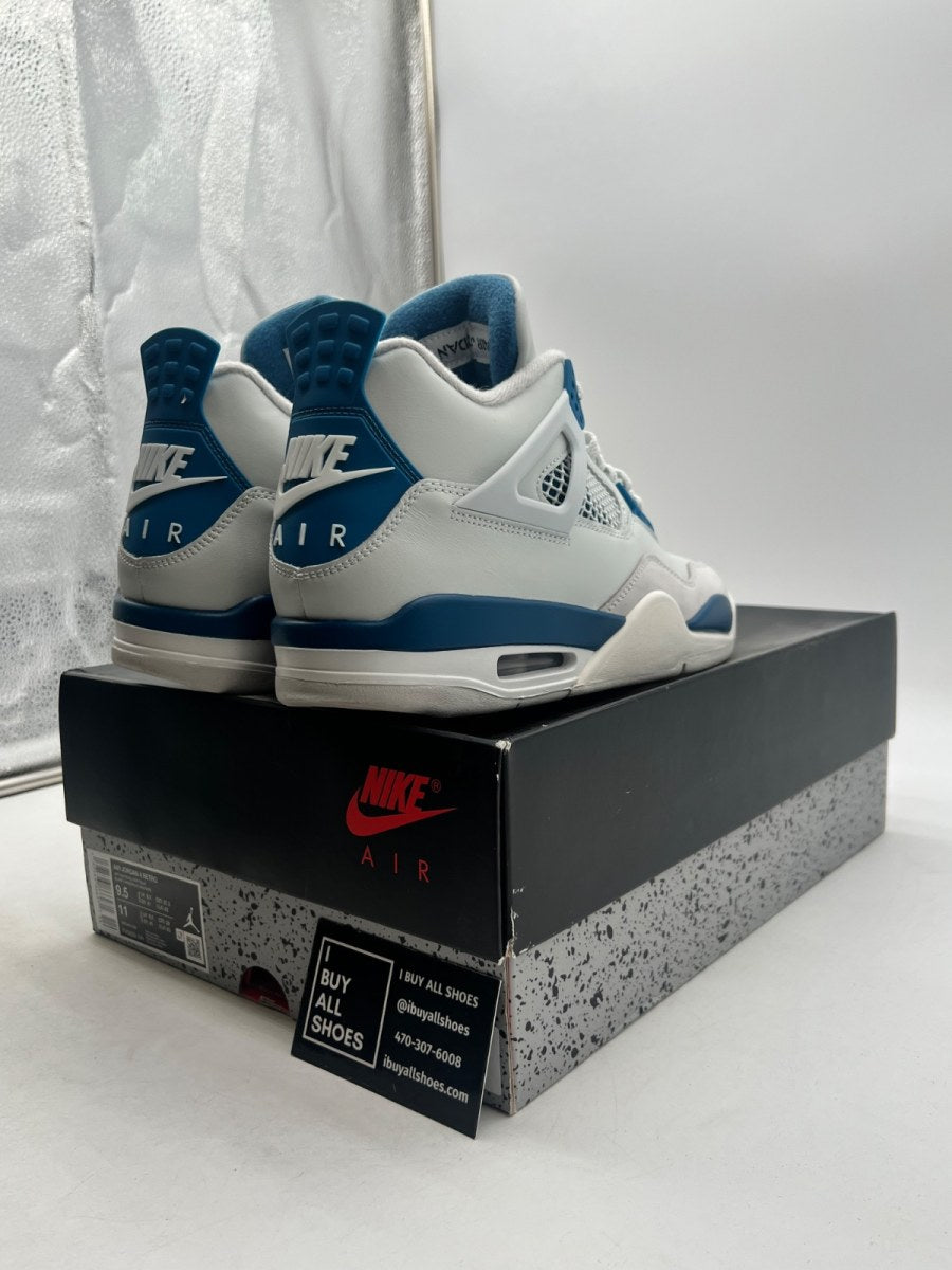 Jordan 4 Retro Military Blue (2024) 9.5 (Lightly Worn Pre-Owned) - Image 5
