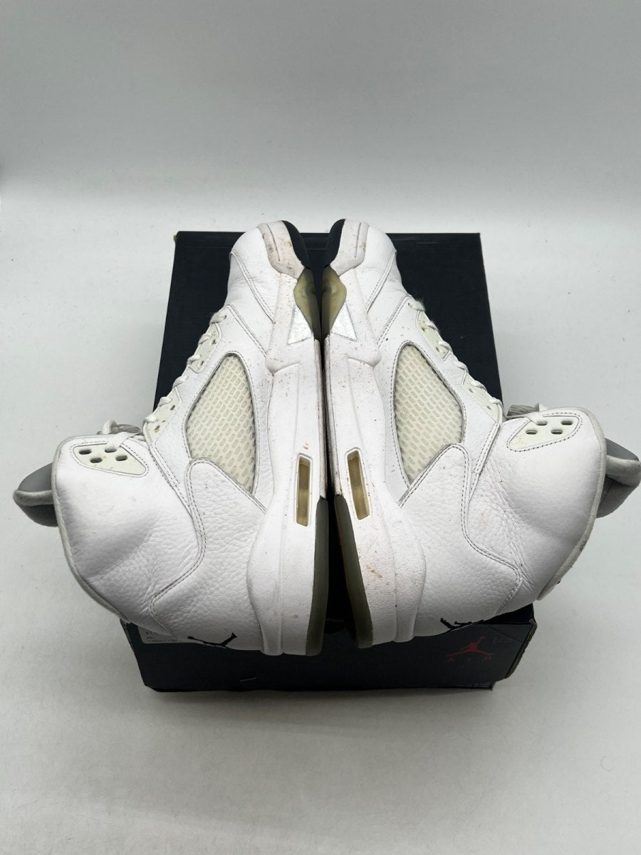 Jordan 5 Retro Metallic White (2015) 12 (Moderately Worn Pre-Owned)JordanWhite/Metallic Silver-Black - Image 9