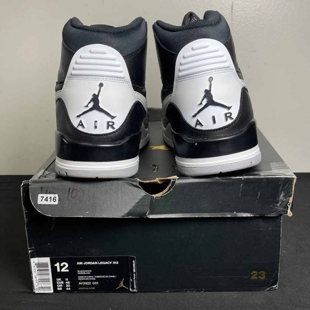 Jordan Legacy 312 Black White (Size 12) - Image 4