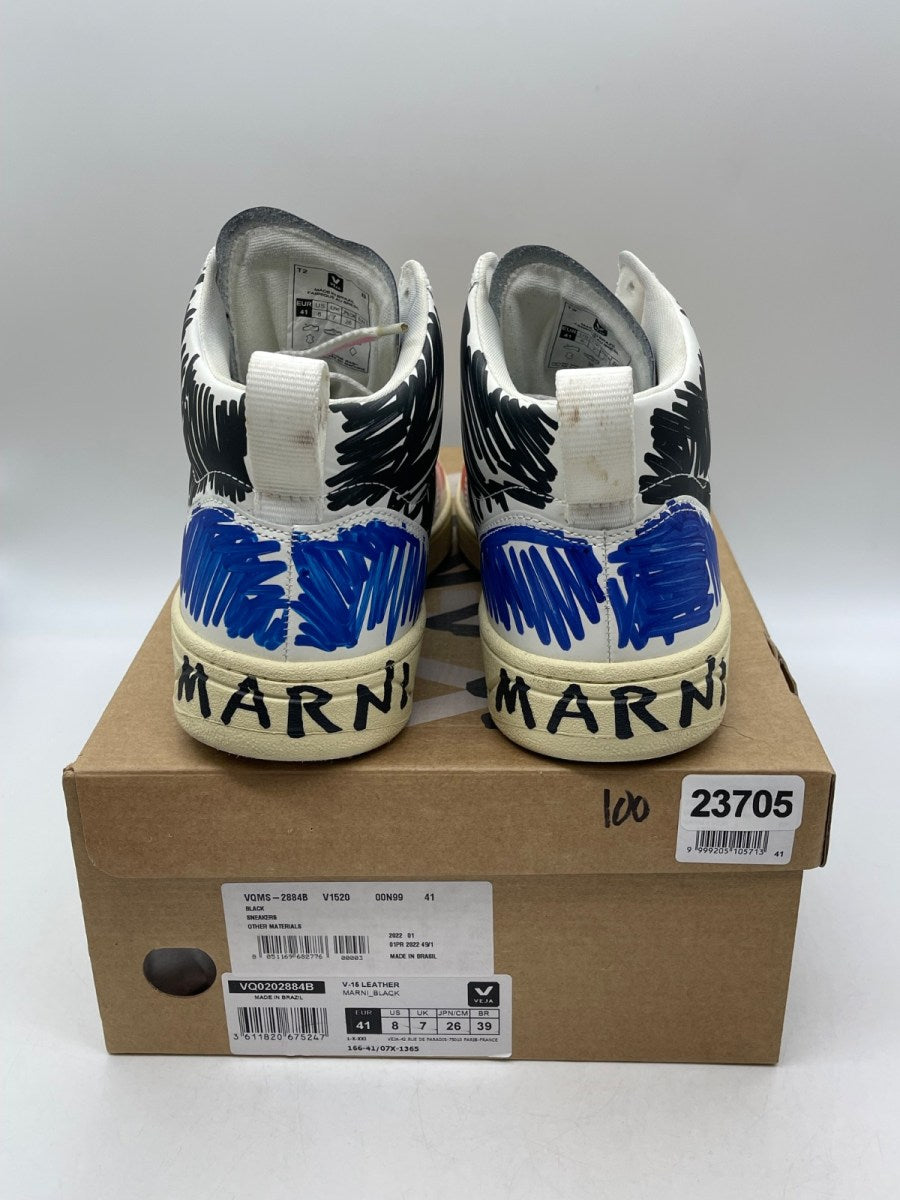 Marni x Veja V-15 High 'Scribble' 41 (Moderately Worn Pre-Owned)Veja - Image 3