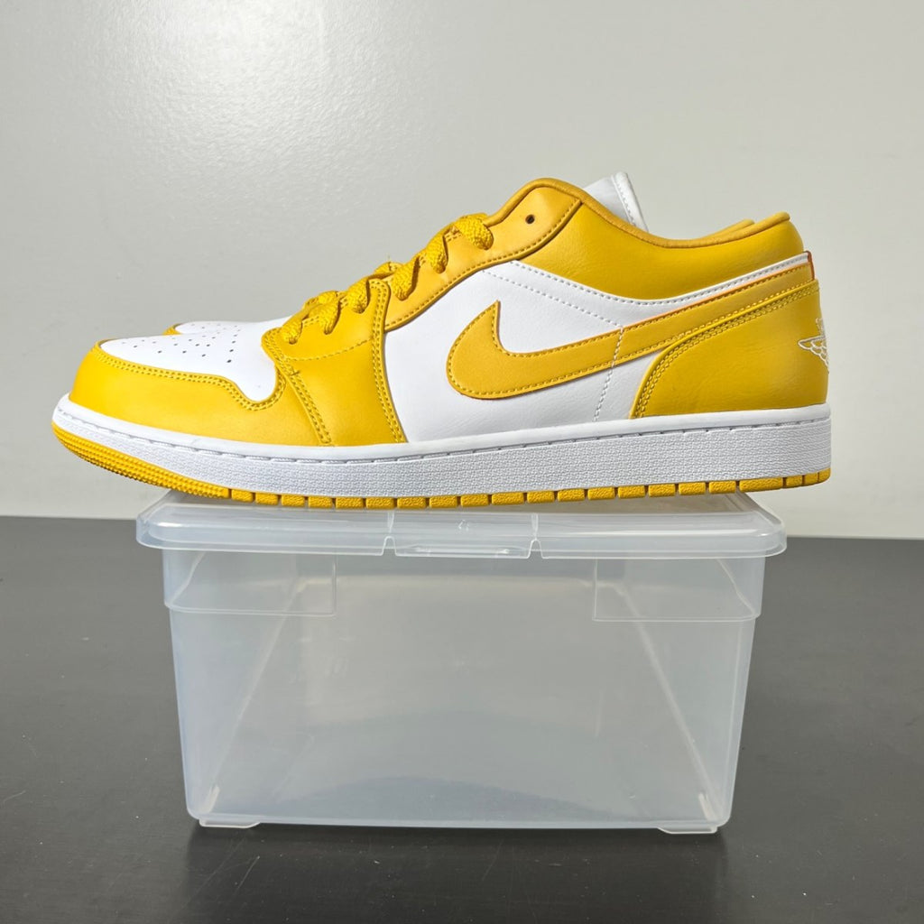 Jordan 1 Low Pollen 14 (New Pre-Owned)JordanWhite/Pollen - Image 5
