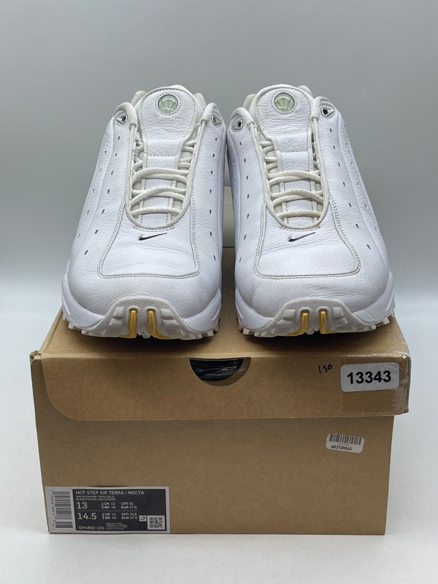 Nike Hot Step Air Terra Drake NOCTA White 13 (Moderately Worn Pre-Owned)NikeWhite/Chrome - Image 2