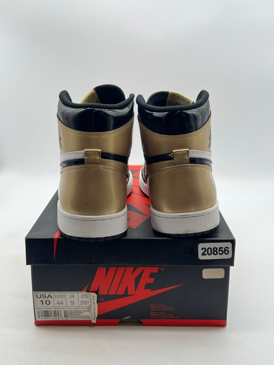 Jordan 1 Retro High NRG Patent Gold Toe 10 (Moderately Worn Pre-Owned) - Image 5