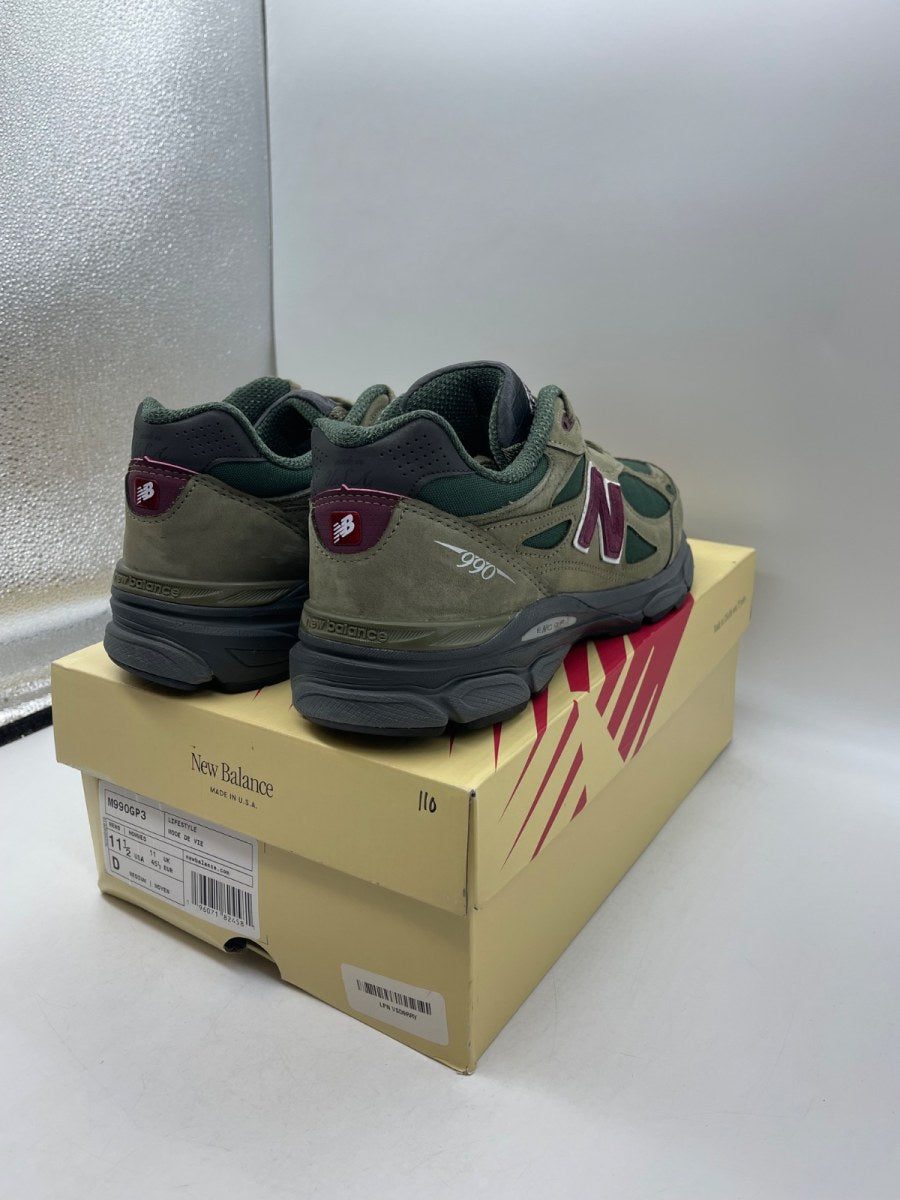 New Balance 990v3 MiUSA Teddy Santis Green Purple 11.5 (Moderately Worn Pre-Owned)New BalanceGreen/Purple - Image 5
