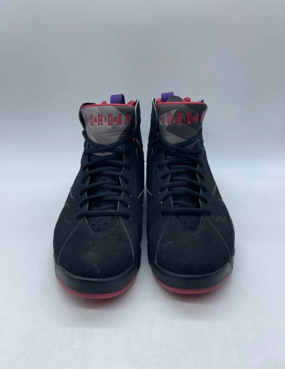 Jordan 7 Retro Raptors (2012) 11 (Heavily Worn Pre-Owned)JordanBlack/True Red-Dark Charcoal-Club Purple - Image 2