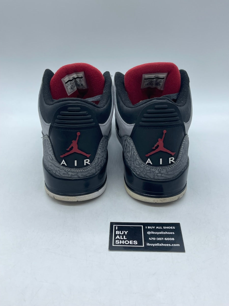 Jordan 3 Retro Stealth 12.5 (Moderately Worn Pre-Owned) - Image 3