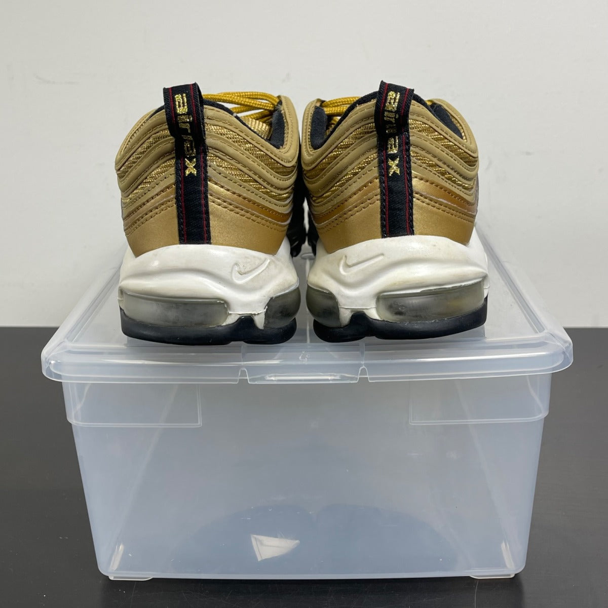 Nike Air Max 97 Metallic Gold (2017/2018) 10.5 (Moderately Worn Pre-Owned)NikeMetallic Gold/Varsity Red-White-Back - Image 4