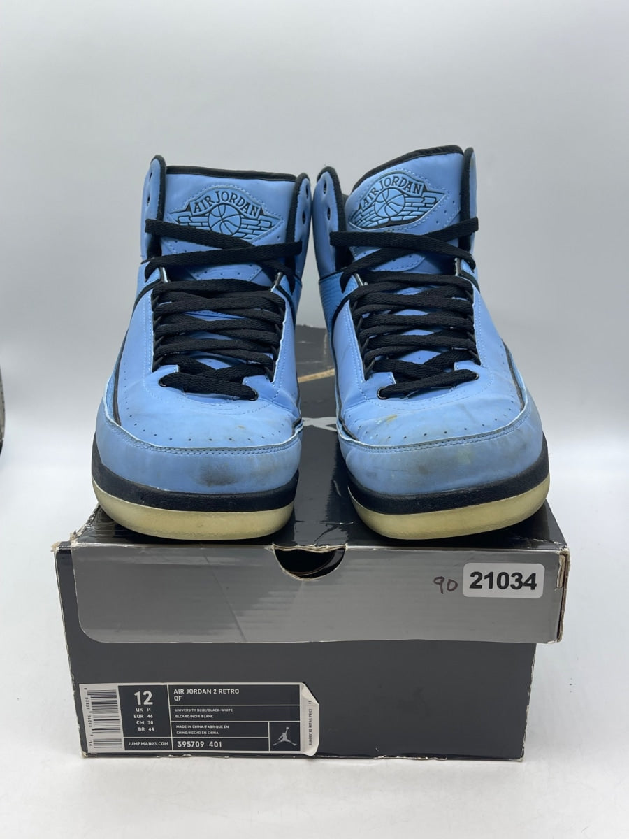 Jordan 2 Retro QF Univ. Blue Black (2010) 12 (Moderately Worn Pre-Owned) - Image 2