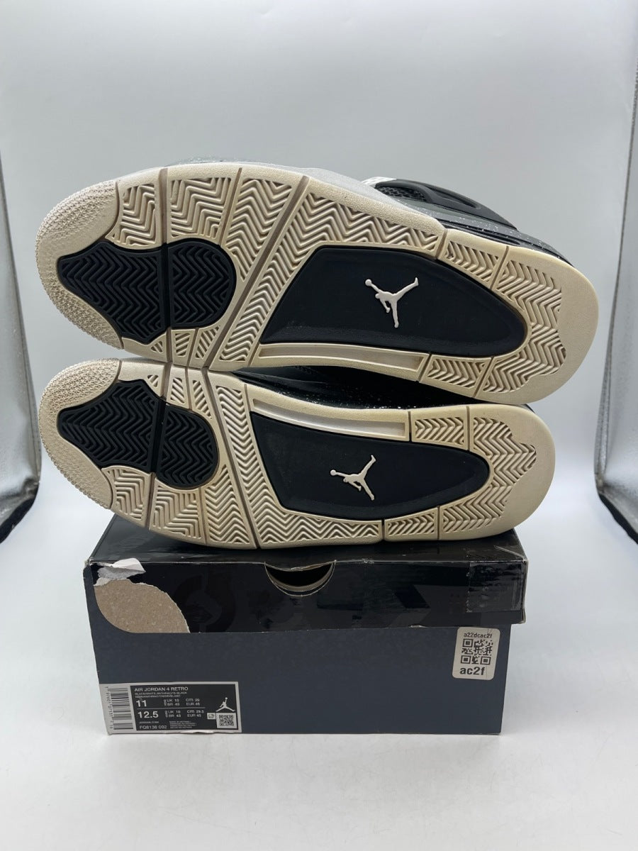 Jordan 4 Retro Fear (2024) 11 (Moderately Worn Pre-Owned)JordanBlack/White/Anthracite/Black/Pure Platinum - Image 7