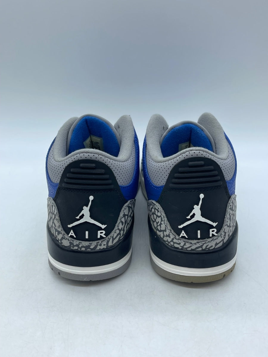 Jordan 3 Retro Varsity Royal Cement 8 (Moderately Worn Pre-Owned) - Image 3