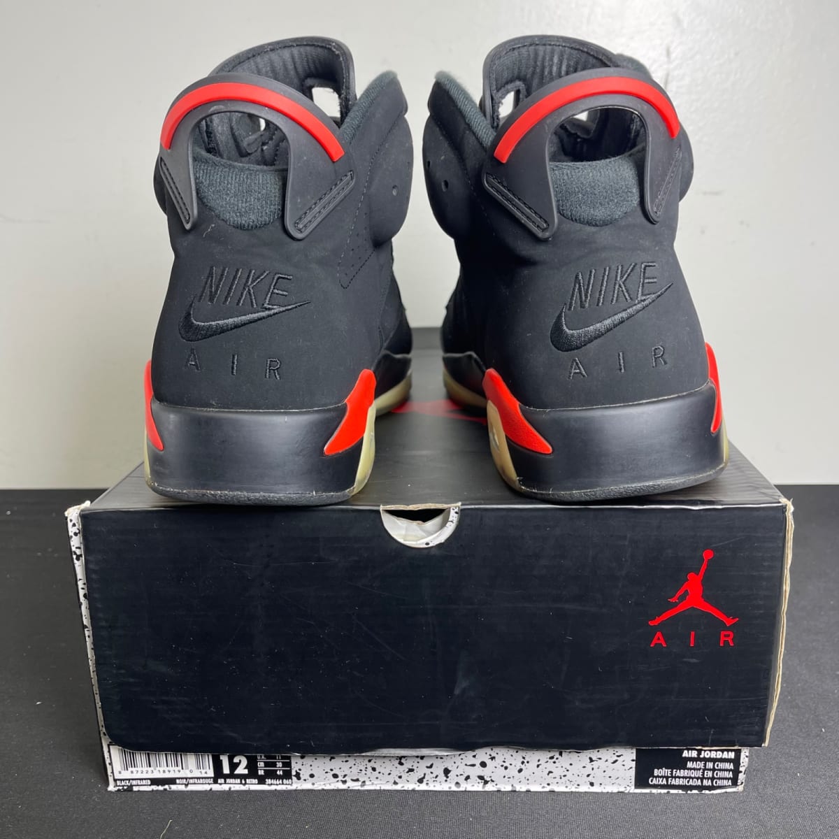 Jordan 6 Retro Black Infrared (2019) (Size 12) - aux