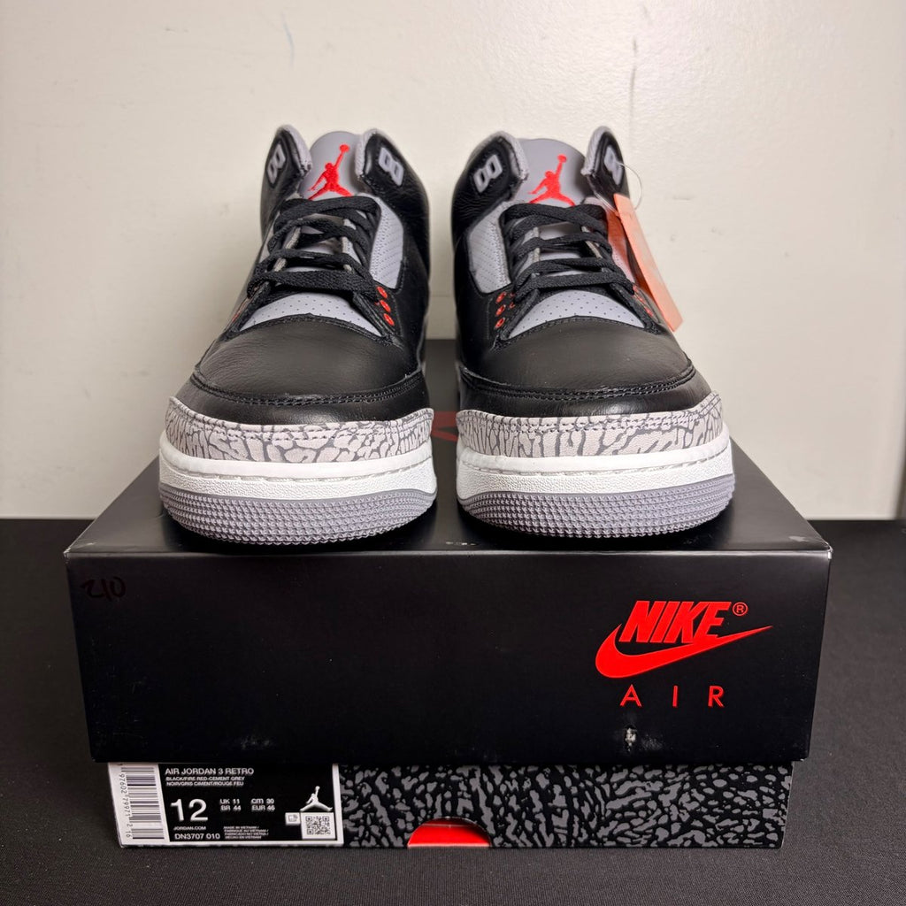 Jordan 3 Retro OG Black Cement (2024) (Size 12) - aux