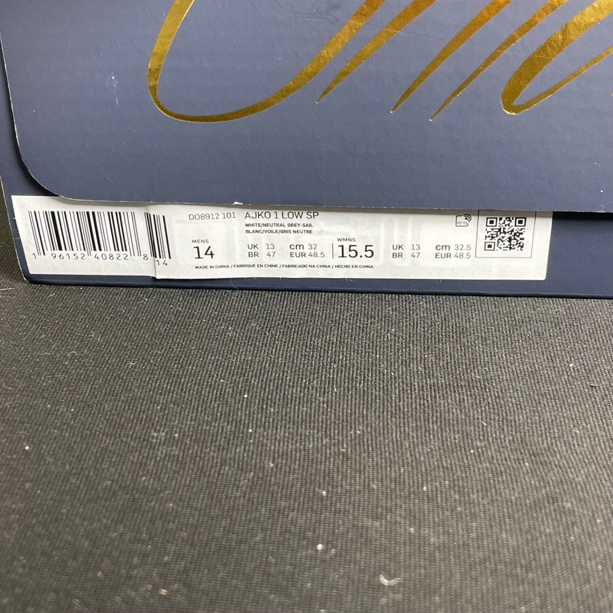 Jordan 1 Retro AJKO Low SP Union White Canvas (Size 14) - Image 7