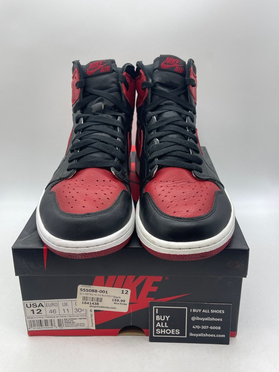 Jordan 1 Retro High Bred Banned (2016) 12 (Moderately Worn Pre-Owned) - Image 2