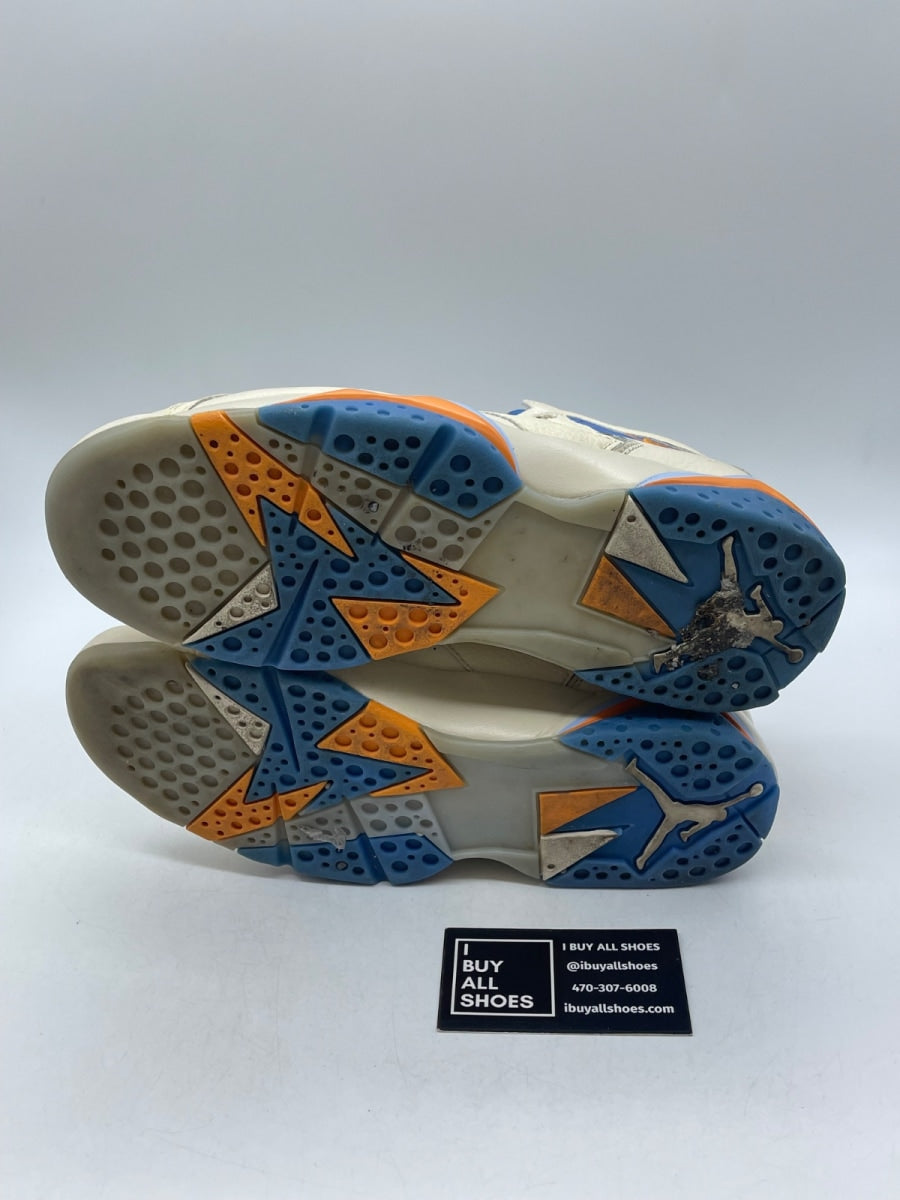 Jordan 7 Retro Pacific Blue 7.5 (Moderately Worn Pre-Owned) - Image 7