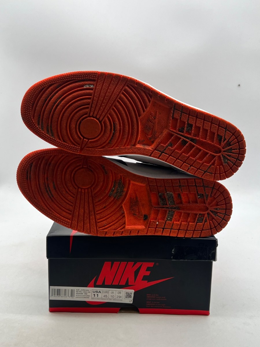 Jordan 1 Retro High Electro Orange 11 (Lightly Worn Pre-Owned)JordanWhite/Electro Orange-Black - Image 8