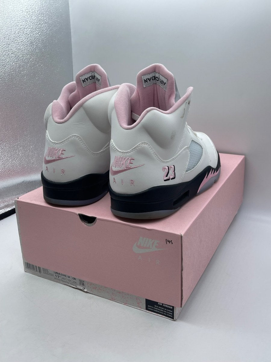 Jordan 5 Retro Medium Soft Pink 11.5 (Moderately Worn Pre-Owned)JordanWhite/Medium Soft Pink/Black - Image 5