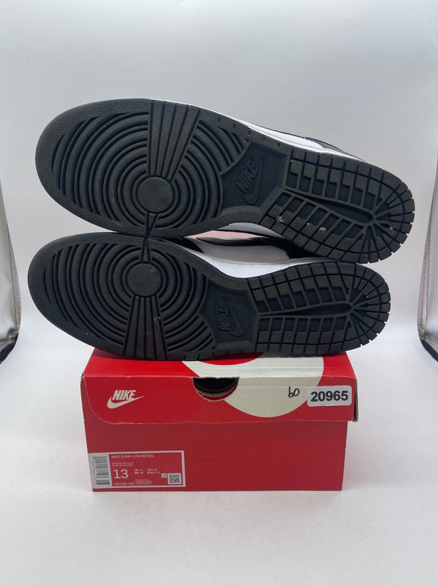 Nike Dunk Low Retro White Black Panda 13 (Moderately Worn Pre-Owned) - Image 7