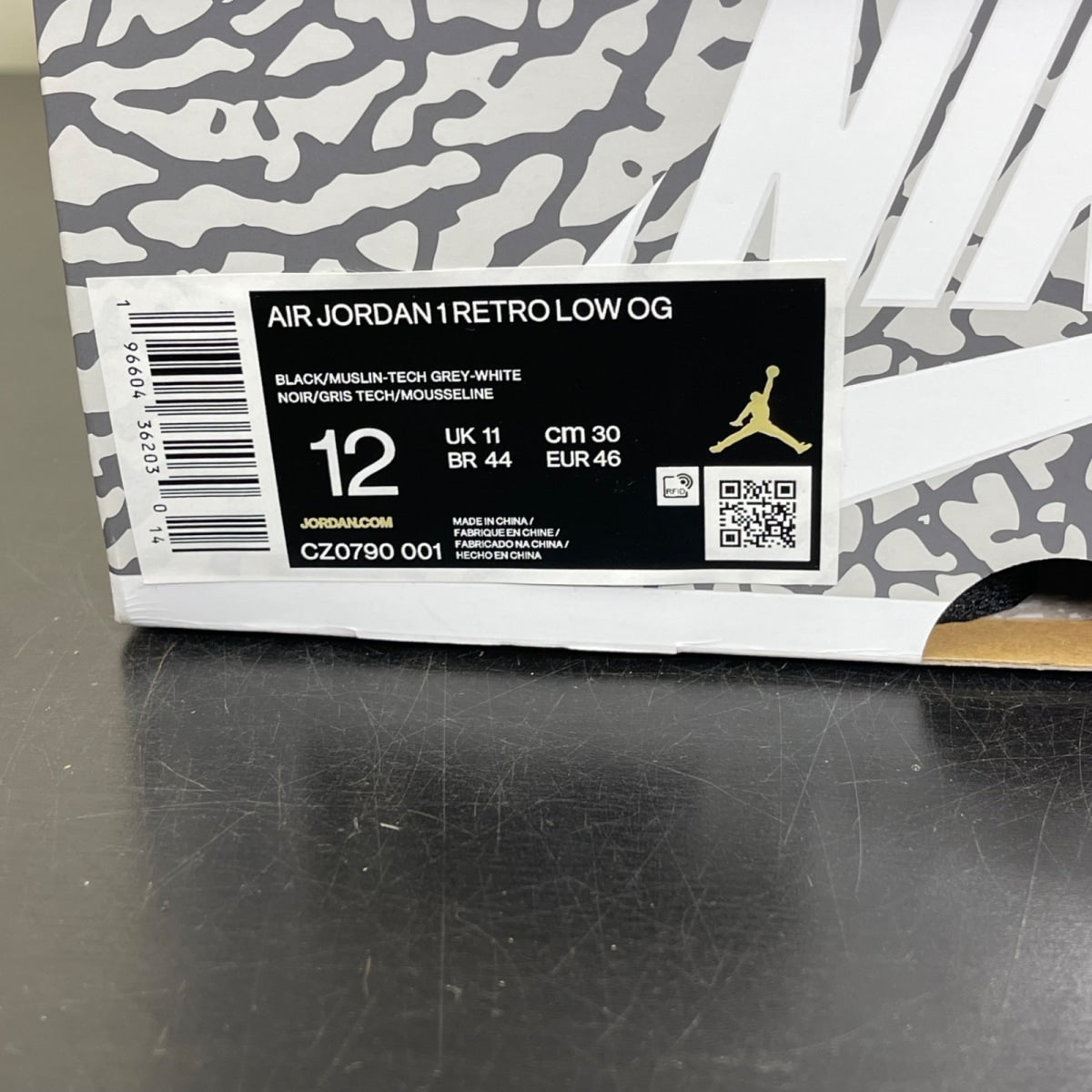 Jordan 1 Retro Low OG Black Cement (Size 12) - Image 7