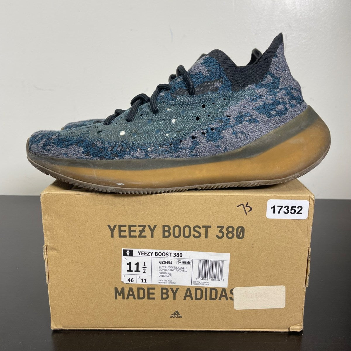 adidas Yeezy Boost 380 Covellite 11.5 (Moderately Worn Pre-Owned)adidasCovellite/Covellite/Covellite - Image 3