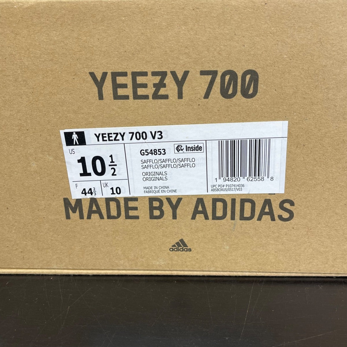adidas Yeezy 700 V3 Safflower 10.5 (Moderately Worn Pre-Owned)adidasSafflower/Safflower/Safflower - Image 7