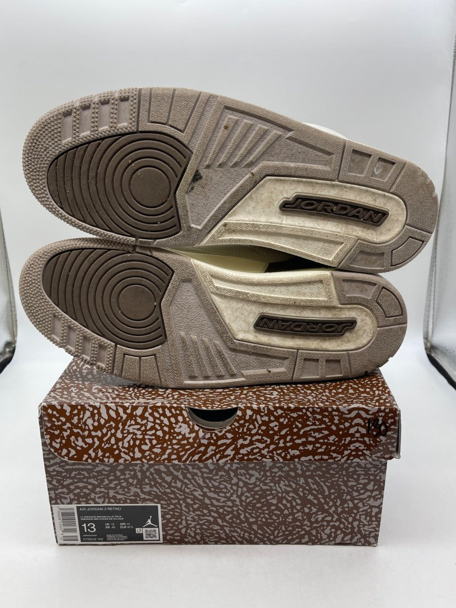 Jordan 3 Retro Palomino 13 (Moderately Worn Pre-Owned) - Image 7