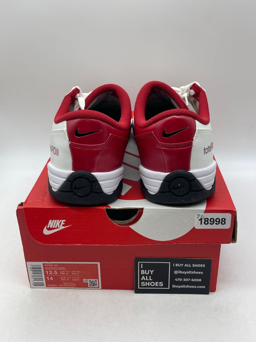 Nike Total 90 3 White Gym Red 12.5 (Moderately Worn Pre-Owned) - Image 3
