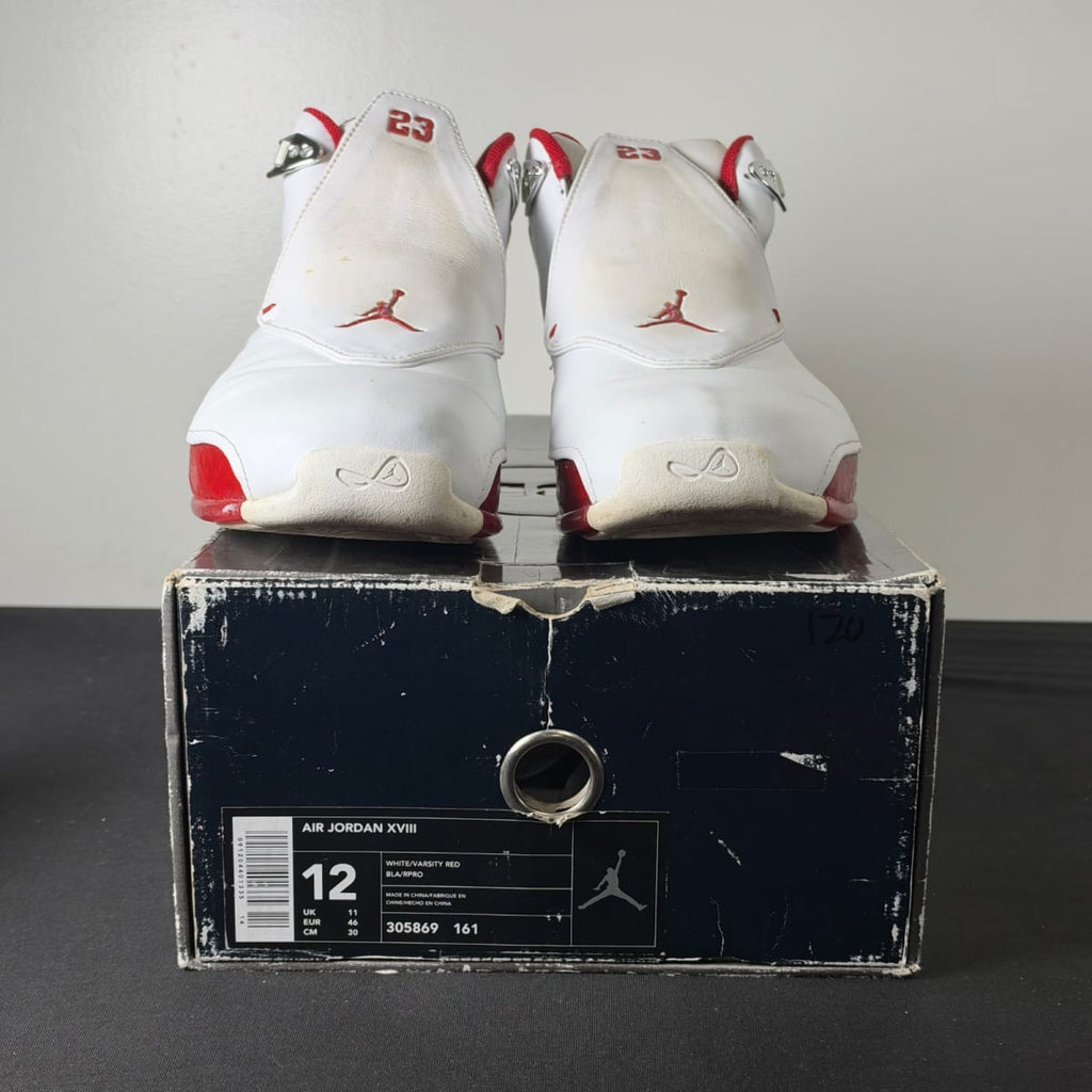 Jordan 18 OG White Red (Size 12) - aux