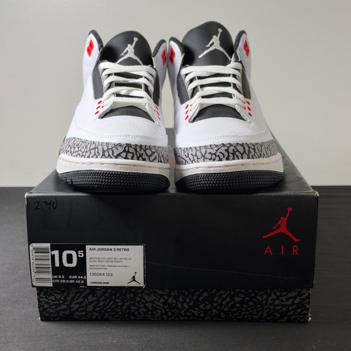 Jordan 3 Retro Infrared 23 (Size 10.5) - Image 2