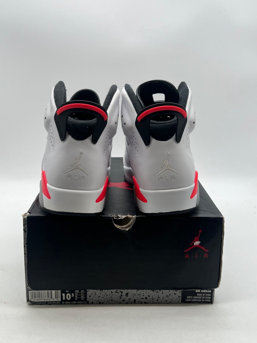 Jordan 6 Retro Infrared White (2014) 10.5 (Moderately Worn Pre-Owned)JordanWhite/Infrared - Image 3