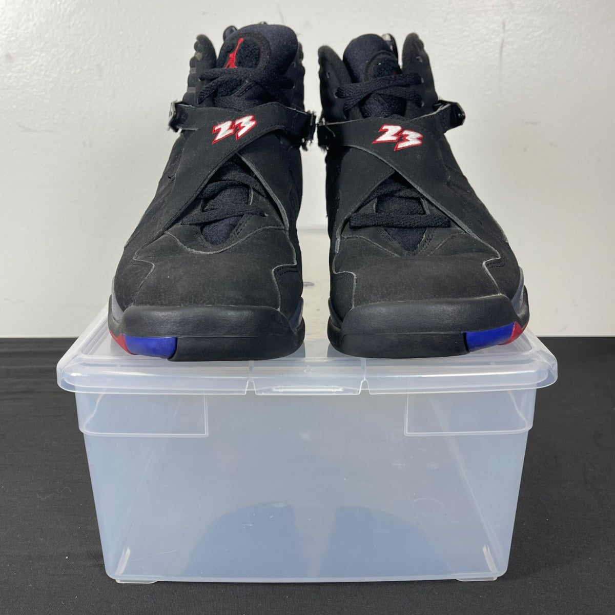 Jordan 8 Retro Playoffs (2007) 11.5 (Moderately Worn Pre-Owned)JordanBlack/Varsity Red-White - Image 2