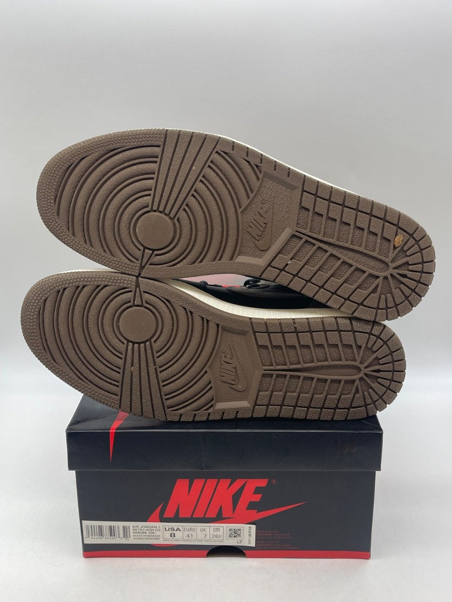 Jordan 1 Retro High Dark Mocha 8 (Moderately Worn Pre-Owned)JordanSail/Dark Mocha-Black-Black - Image 7