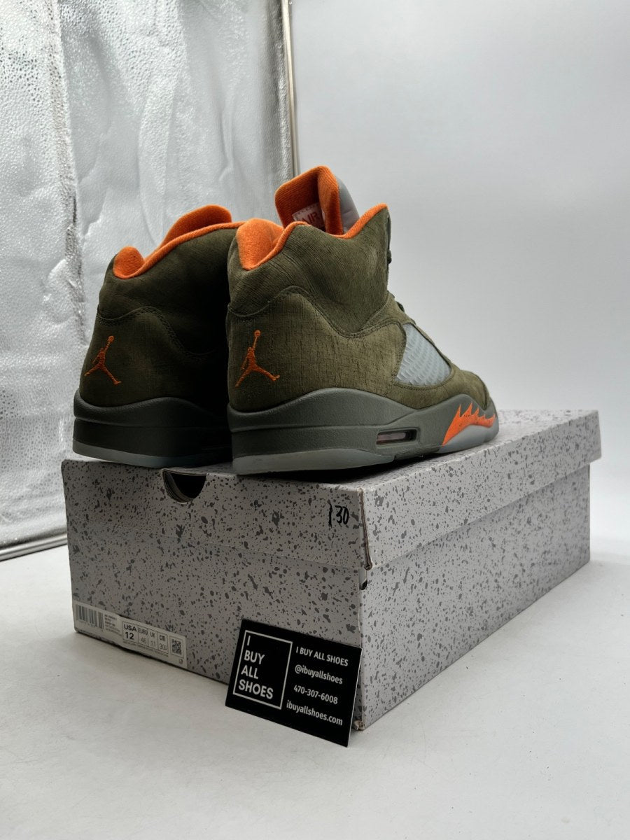 Jordan 5 Retro Olive (2024) 12 (Lightly Worn Pre-Owned) - Image 5