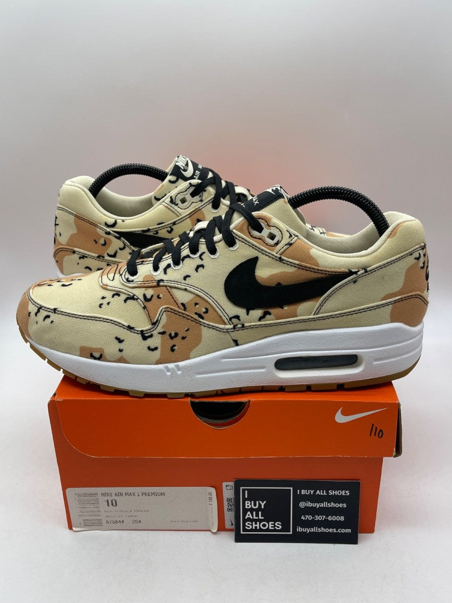 Nike Air Max 1 Premium 'Beach Camo' 10 (Moderately Worn Pre-Owned) - Image 1