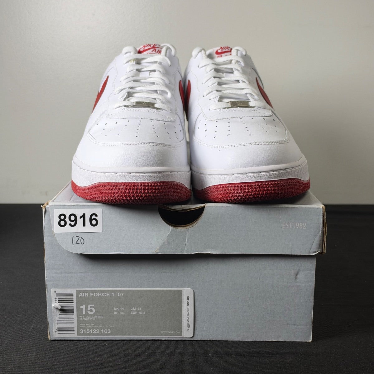 Nike Air Force 1 Low China White Red Black (2007) (Size 15) - Image 2