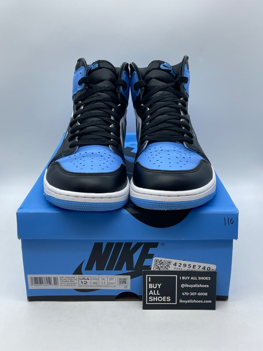 Jordan 1 Retro High OG UNC Toe 12 (Moderately Worn Pre-Owned) - Image 2