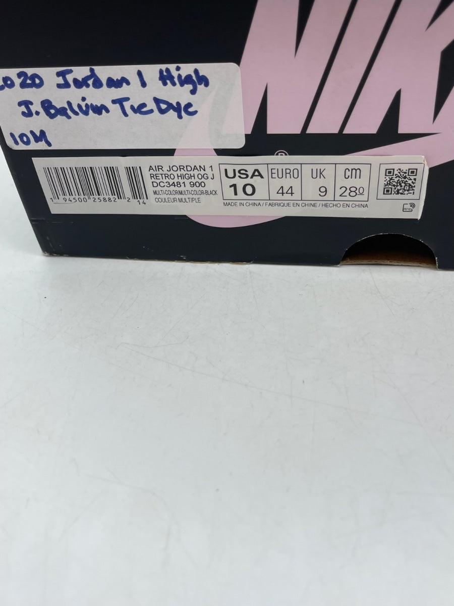 Jordan 1 Retro High J Balvin 10 (Moderately Worn Pre-Owned)JordanMulti-Color/Black-Pink Foam-Multi-Color - Image 9