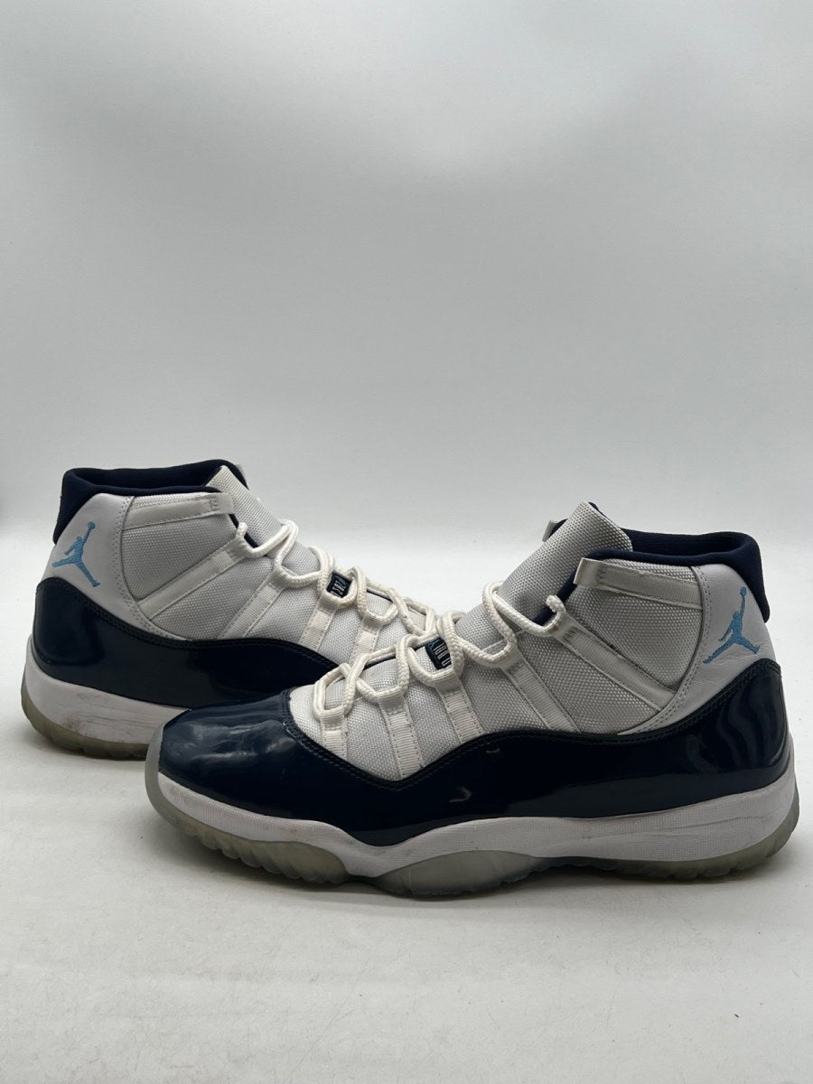 Jordan 11 Retro UNC Win Like 82 13 (Moderately Worn Pre-Owned)JordanWhite/University Blue-Midnight Navy - Image 1