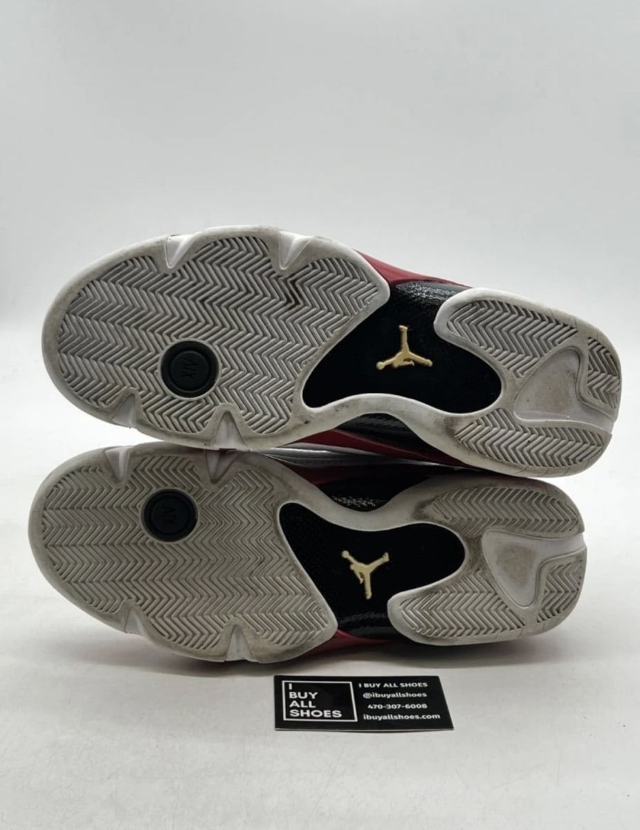 Jordan 14 Retro Candy Cane (2006) 11.5 (Moderately Worn Pre-Owned)JordanWhite/Black-Varsity Red - Image 6