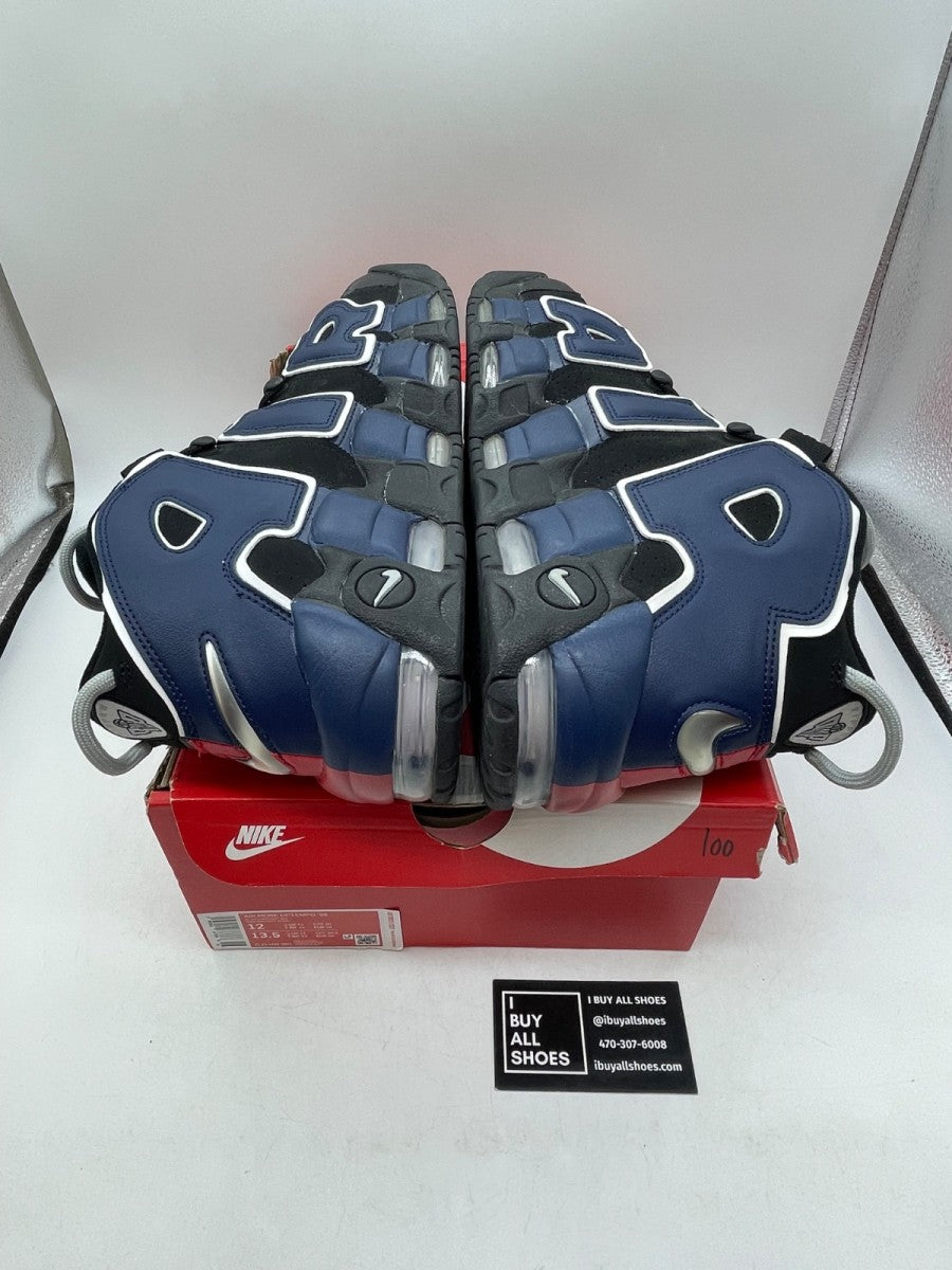 Nike Air More Uptempo 96 Alternates Split Black Varsity Red 12 (Moderately Worn Pre-Owned) - Image 6