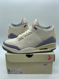 Jordan 3 Retro Muslin 11.5 (Moderately Worn Pre-Owned)JordanMuslin/University Red-Cement Grey-Sail - Image 1