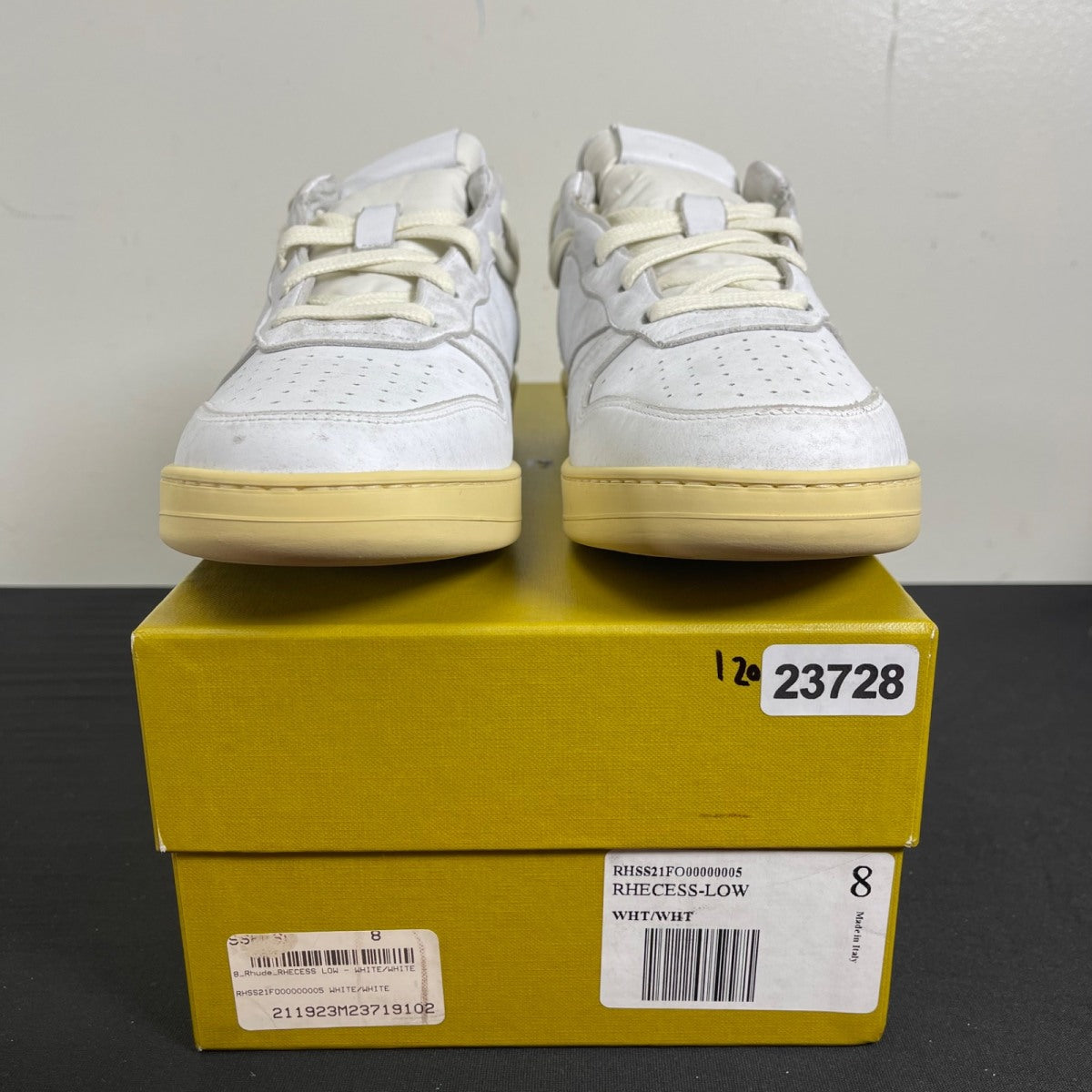 Rhude Rhecess Low 'White' 8 (Moderately Worn Pre-Owned)Rhude - Image 2