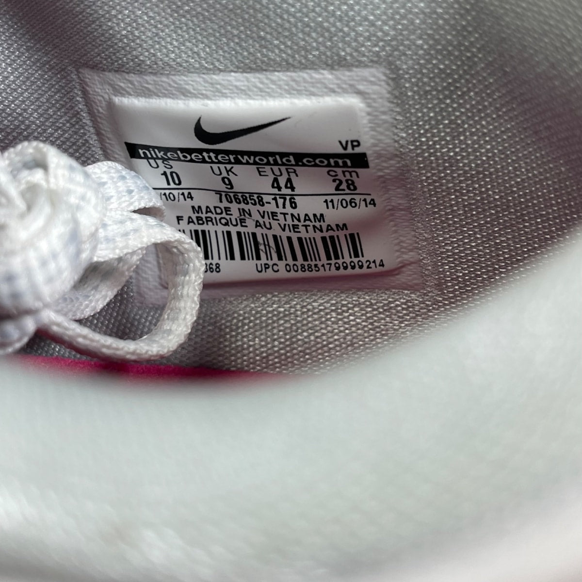 Nike KD 7 Aunt Pearl 10 (Moderately Worn Pre-Owned)NikeWhite/Metallic Gold-Pink Pow-Pure Platinum - Image 6